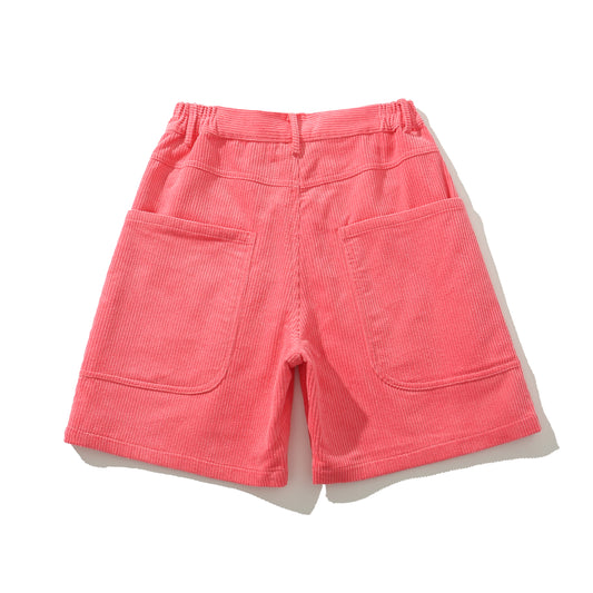 Shorts Velvet, coral
