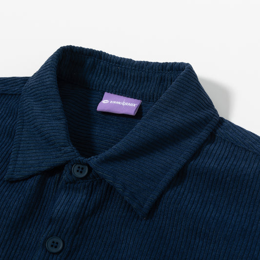 Shirt Velvet Series Button, navy