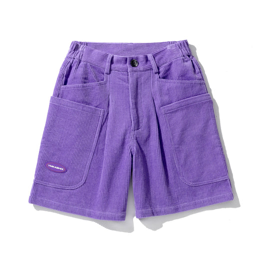Shorts Velvet, purple