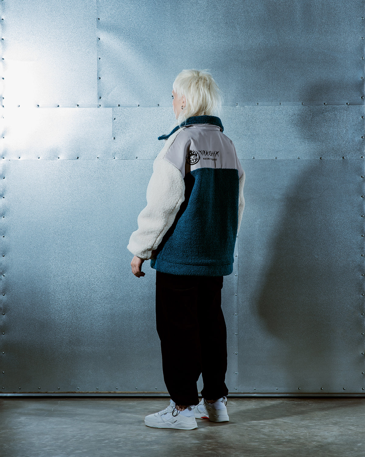 Jacket Hellcome to Firedise, Dark Blue White