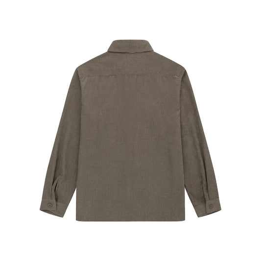 Shirt Velvet Series Button, grey/sand