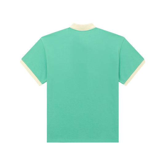 Polo shirt puff, turquoise