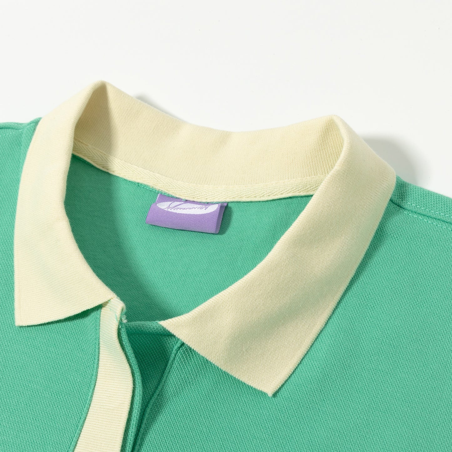 Polo shirt puff, turquoise