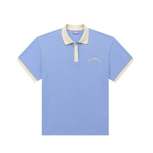 Polo shirt puff, blue