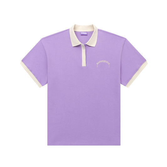 Polo shirt puff, purple