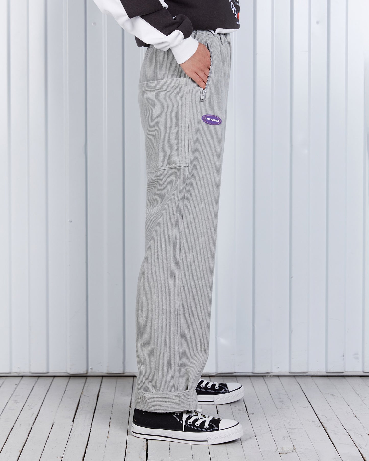 Pants Velvet Series model 4, grey