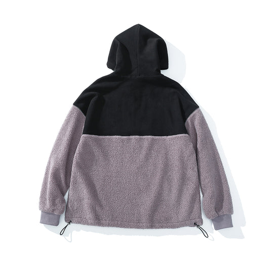 Hoodie Little Lamb, Black Dusty Purple