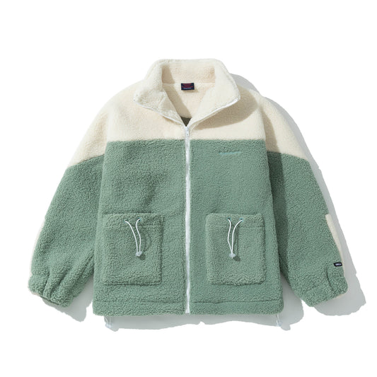 Jacket Hellcome to Firedise Furry Big Logo, Green White