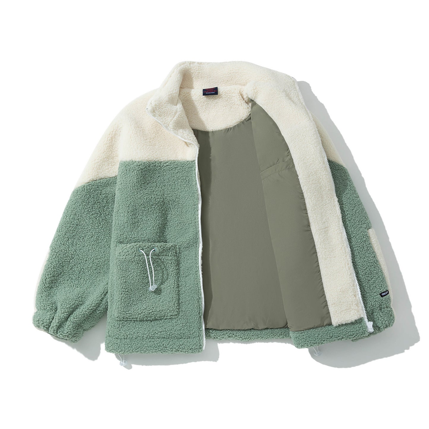 Jacket Hellcome to Firedise Furry Big Logo, Green White