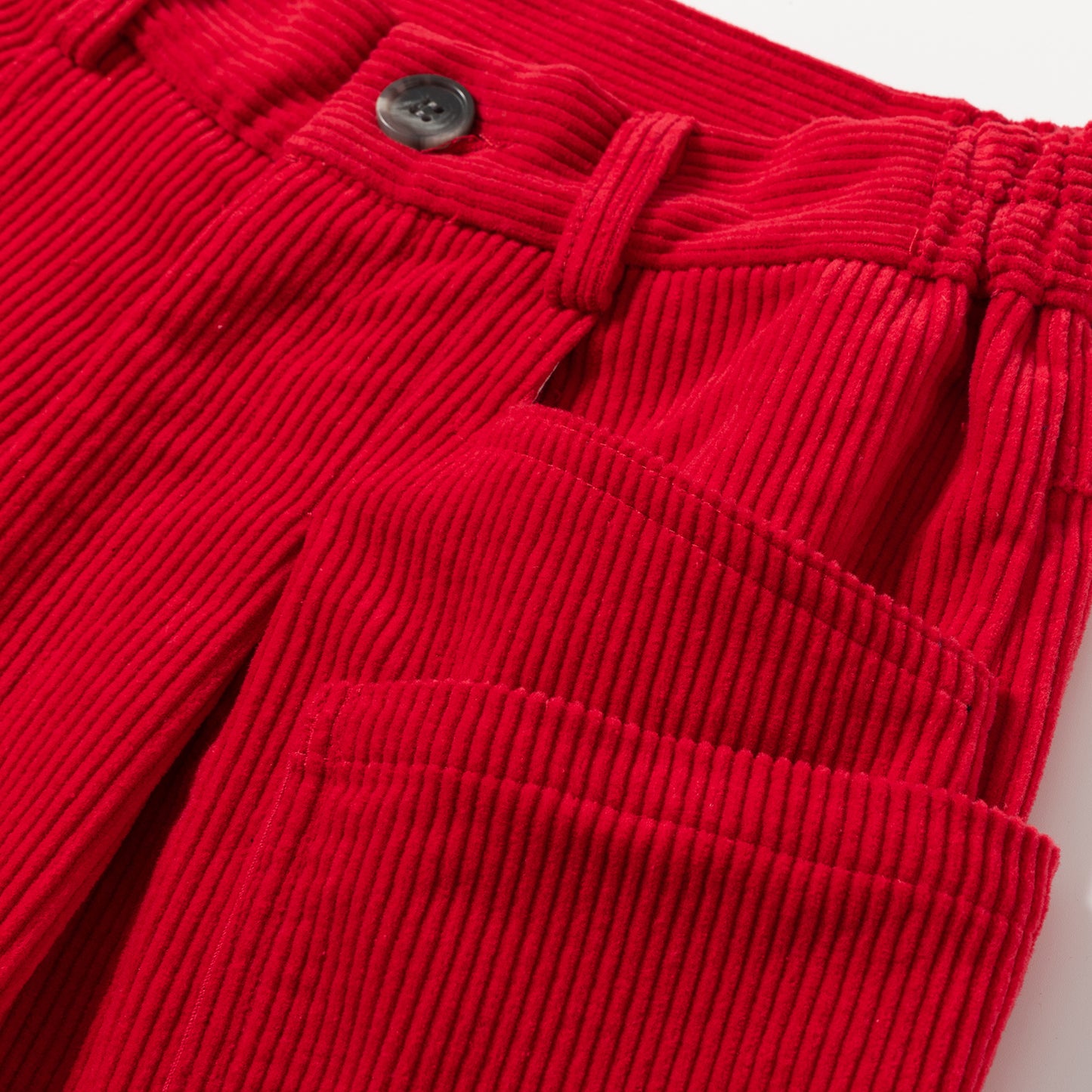 Shorts Velvet, red