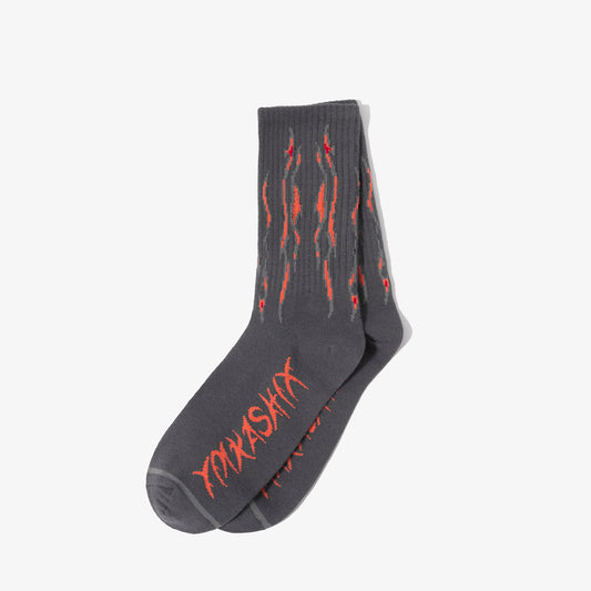 Socks Hellcome Firedise Fire, grey-orange