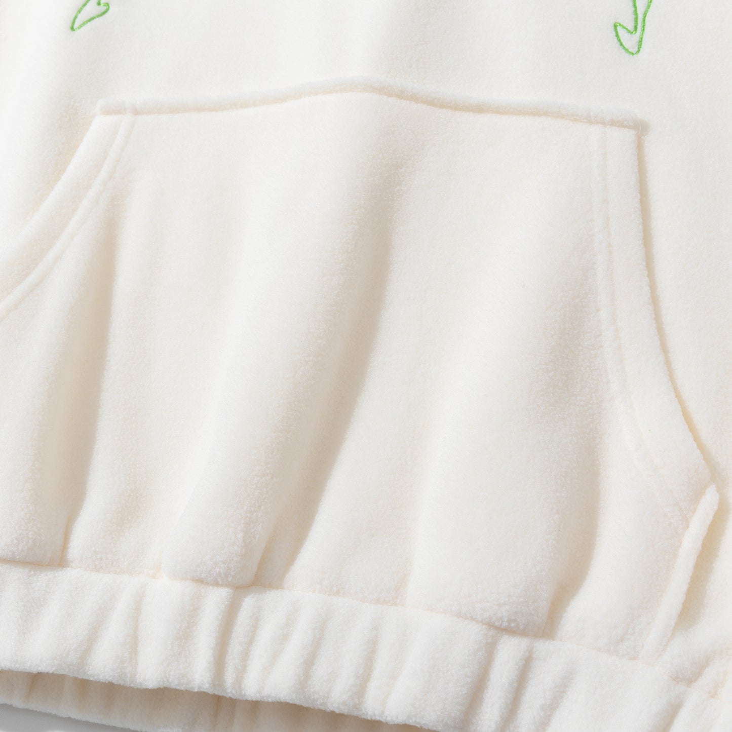 Sweatshirt Turbo Fleece, white/lime