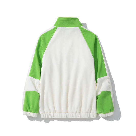 Sweatshirt Turbo Fleece, white/lime
